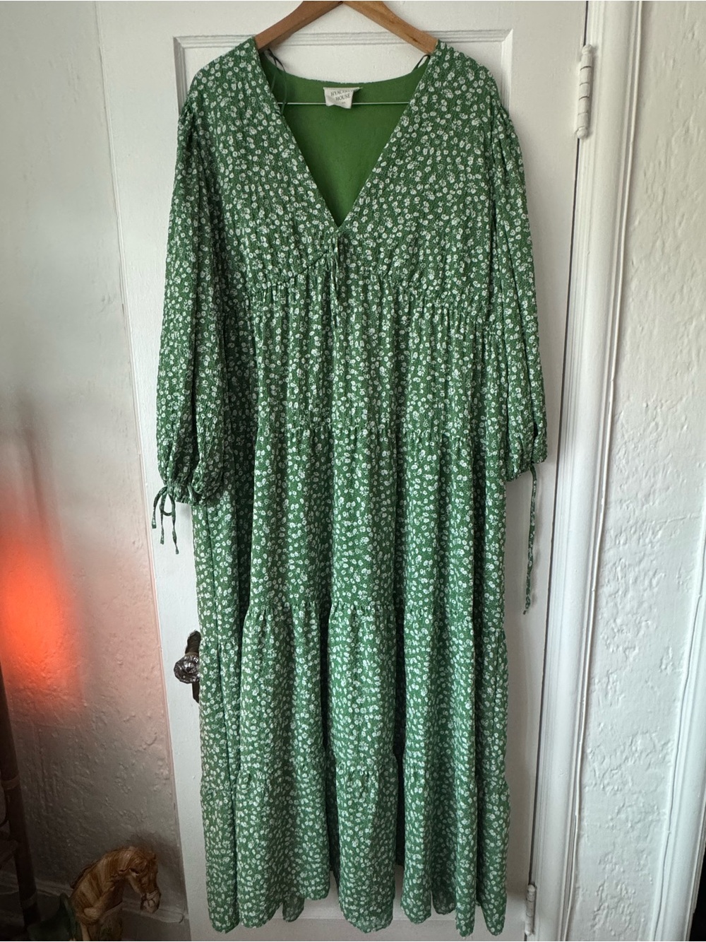 Hyacinth House Green Floral Maxi Dress